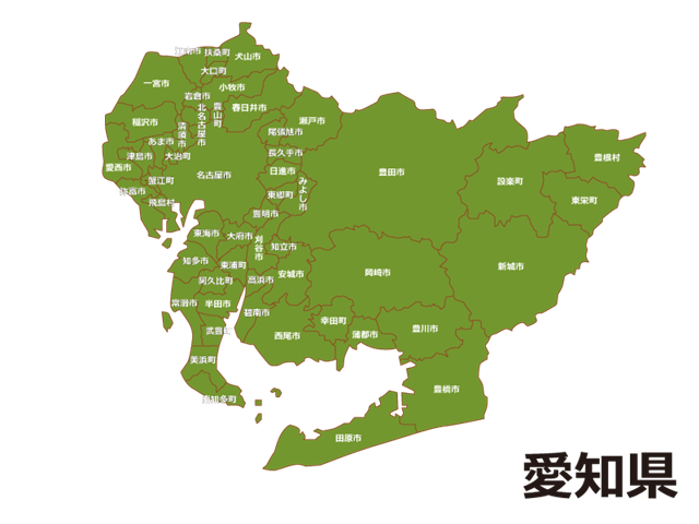 愛知県地図