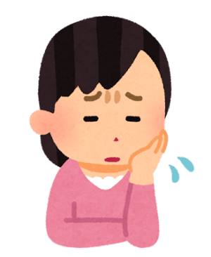 豊橋市で浮気で悩む女性のイラスト