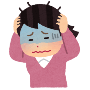 弥富市で浮気の悩みがある女性のイラスト